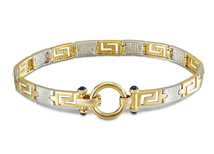 Greek key bracelet